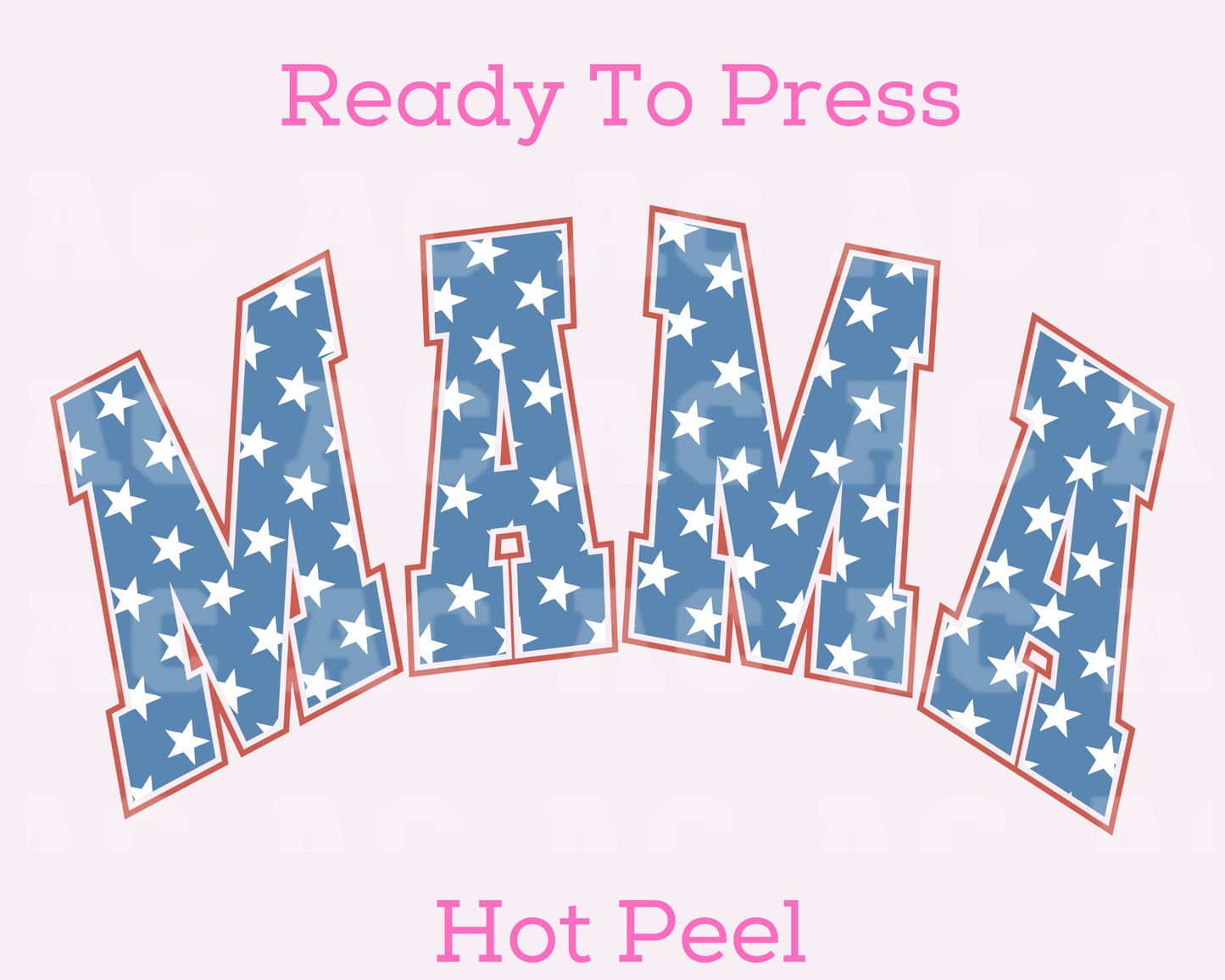 Varsity Mama Stars DTF TRANSFER or UV DTF STICKER