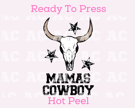 Mamas Cowboy DTF TRANSFER or UV DTF STICKER DECAL