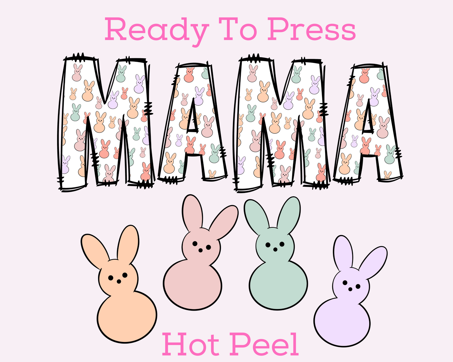 Easter Mama DTF TRANSFER or UV DTF STICKER or UV DTF STICKER