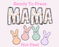Easter Mama DTF TRANSFER or UV DTF STICKER or UV DTF STICKER