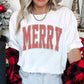 Merry (Red) DTF TRANSFER or UV DTF STICKER