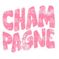 Distressed Champagne (Pink) DTF TRANSFER or UV DTF STICKER DECAL