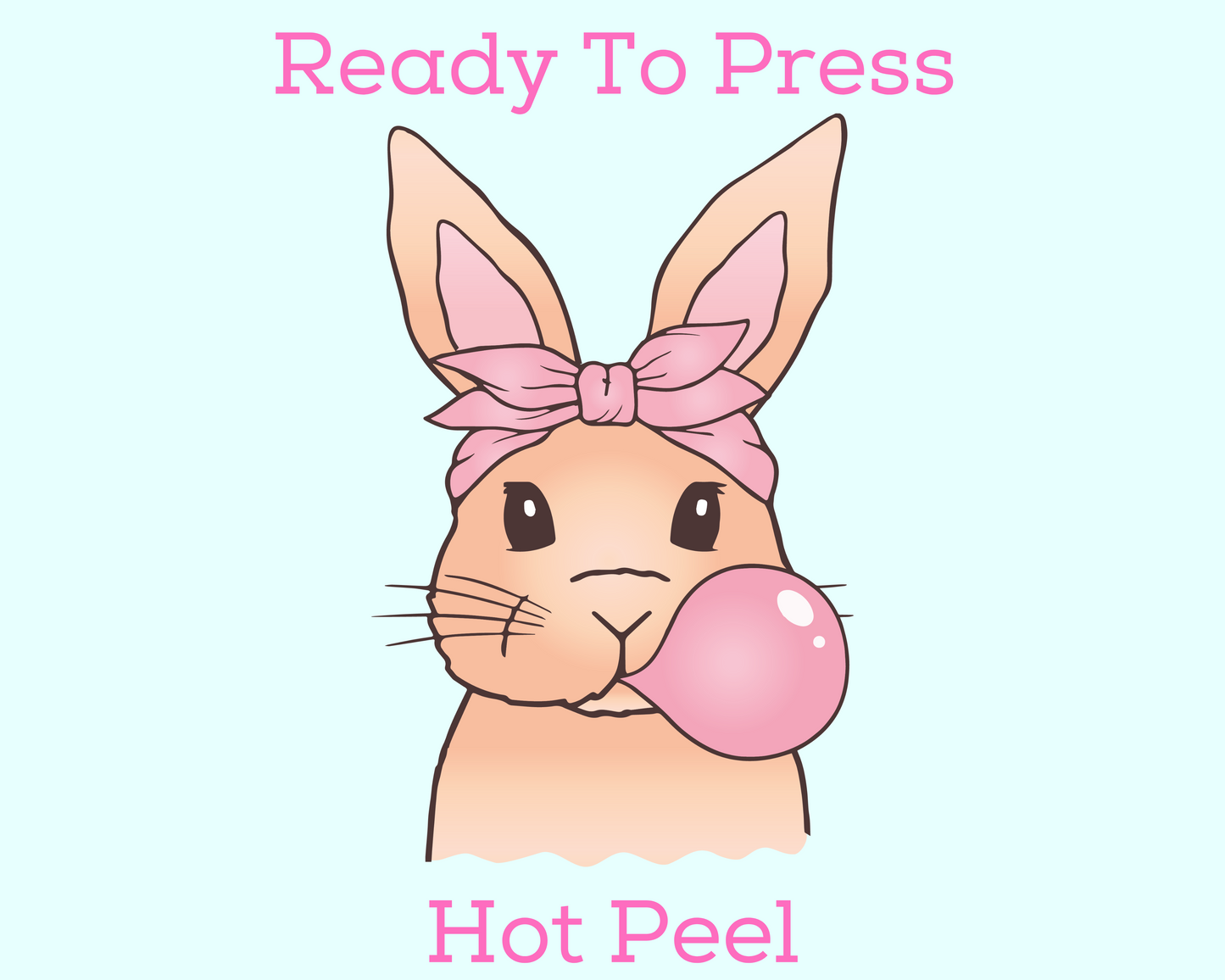 Pocket Bunny Easter DTF TRANSFER or UV DTF STICKER or UV DTF STICKER