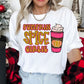 Pumpkin Spice Girlie DTF TRANSFER or UV DTF STICKER DECAL