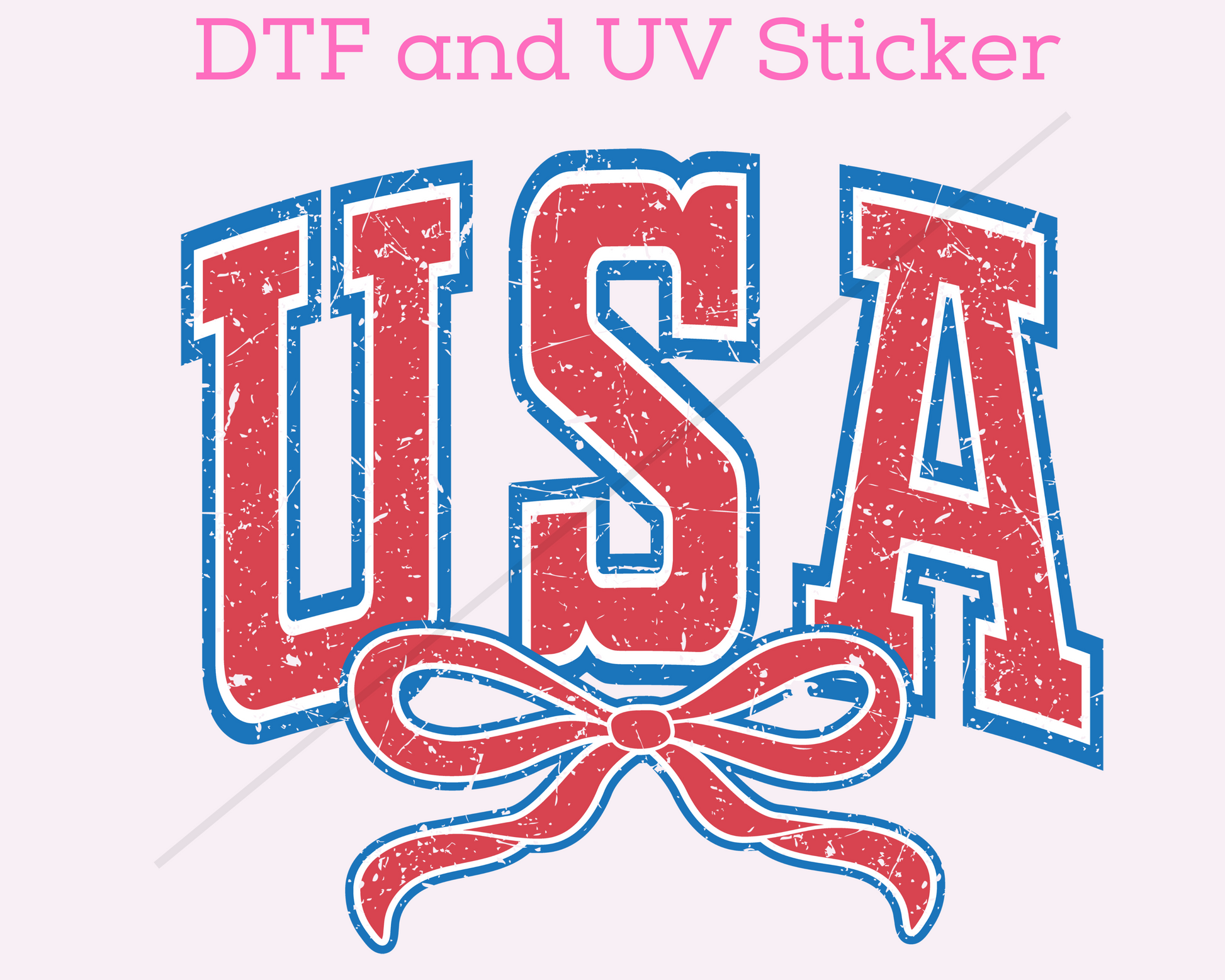 USA bow Coquette Patriotic DTF TRANSFER