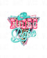 Rodeo Babe Neon Lights DTF TRANSFER or UV DTF STICKER