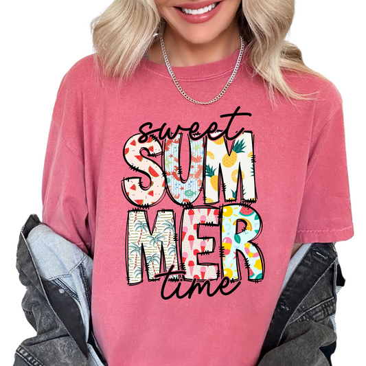 Sweet Summertime Summer DTF TRANSFER or UV DTF STICKER