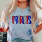 Faux Sequins Patriots School Mascot DTF TRANSFER