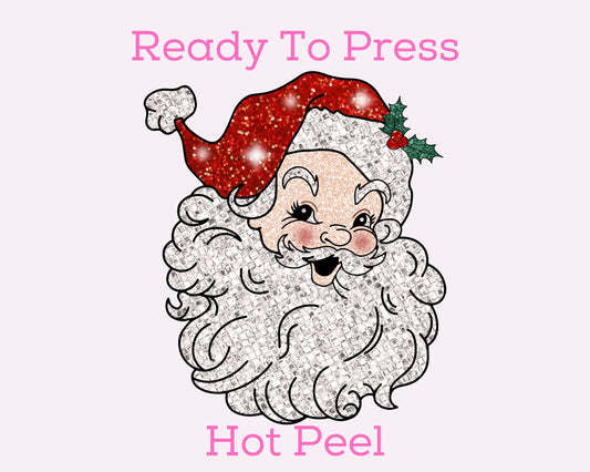 Santa (Faux Sequins) DTF TRANSFER