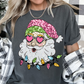 Christmas Lights Santa (Faux Sequins) DTF TRANSFER or UV DTF STICKER