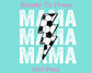 Distressed Soccer Mama Bolt (White) DTF TRANSFER or UV DTF STICKER DECAL