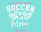 Soccer Mom Leopard Hearts (White) DTF TRANSFER or UV DTF STICKER DECAL
