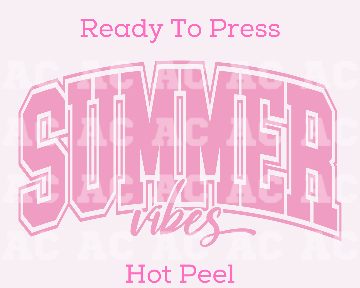 Summer Vibes DTF TRANSFER or UV DTF STICKER
