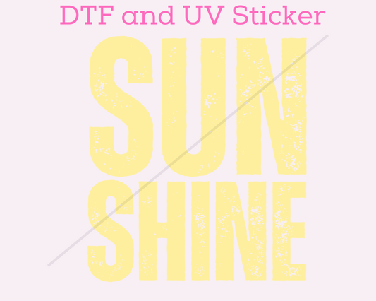 Sun Shine Distressed DTF TRANSFER