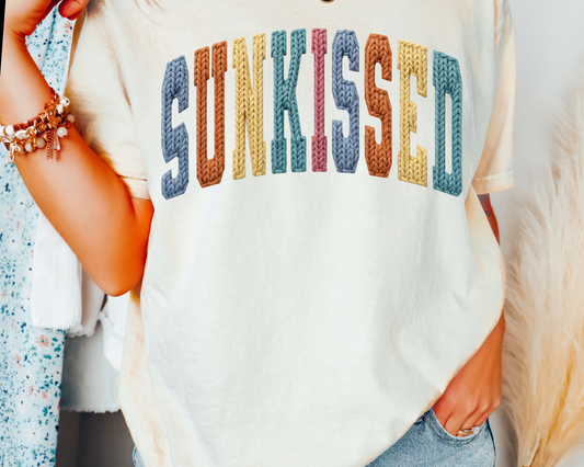 Faux Yarn Sunkissed DTF TRANSFER or UV DTF STICKER