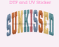 Faux Yarn Sunkissed DTF TRANSFER or UV DTF STICKER