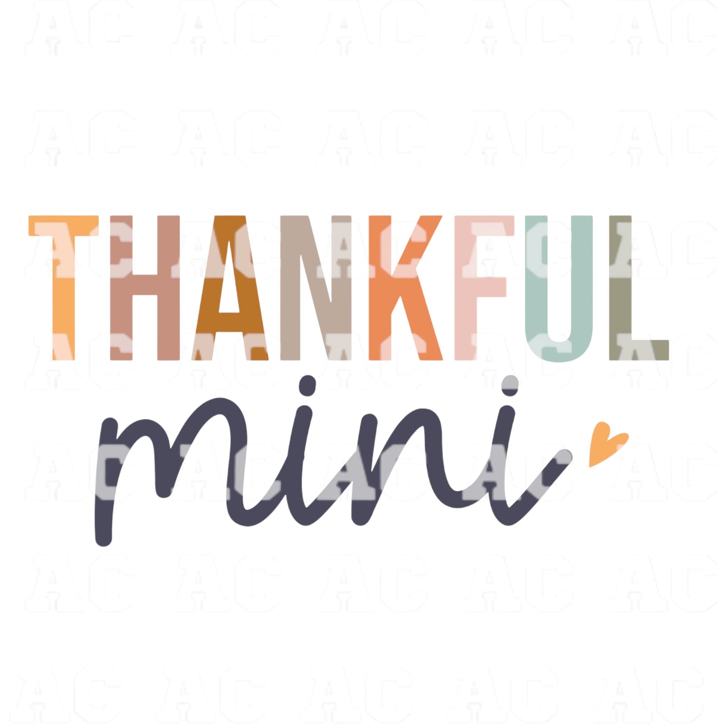 Thankful Mini DTF TRANSFER or UV DTF STICKER DECAL