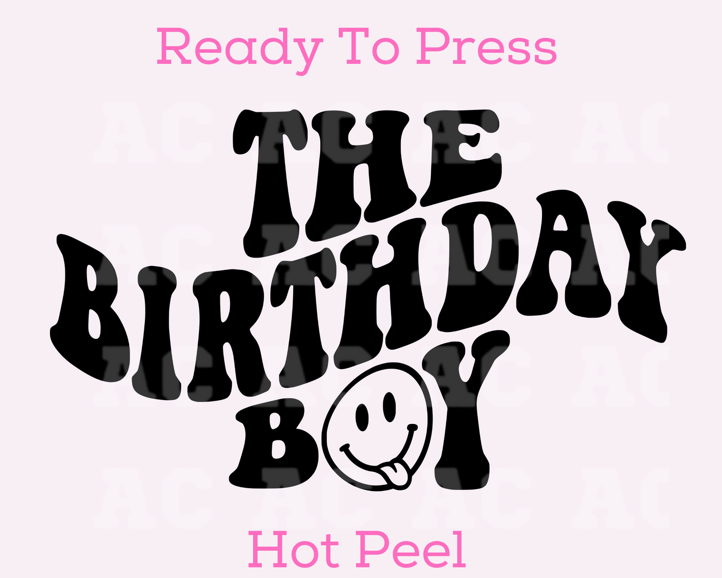 Birthday Boy DTF TRANSFER or UV DTF STICKER DECAL