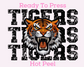 Faux Sequins Tigers (Distressed) DTF TRANSFER or UV DTF STICKER