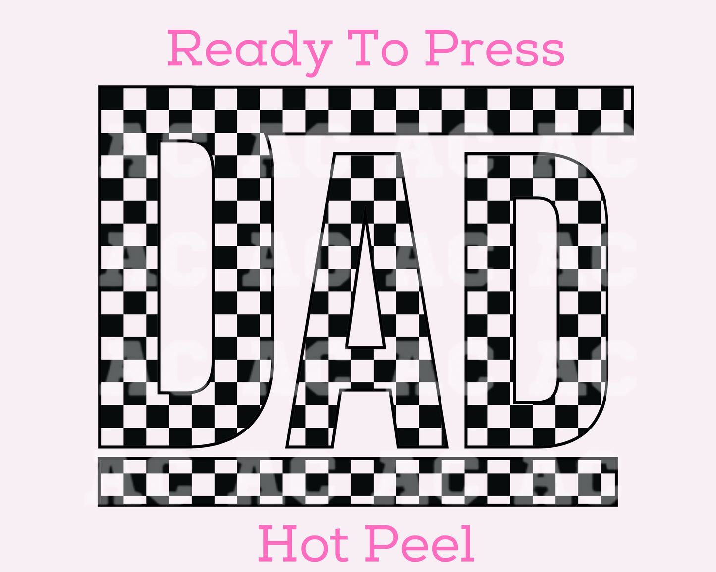 Vans Dad (Black) DTF TRANSFER or UV DTF STICKER