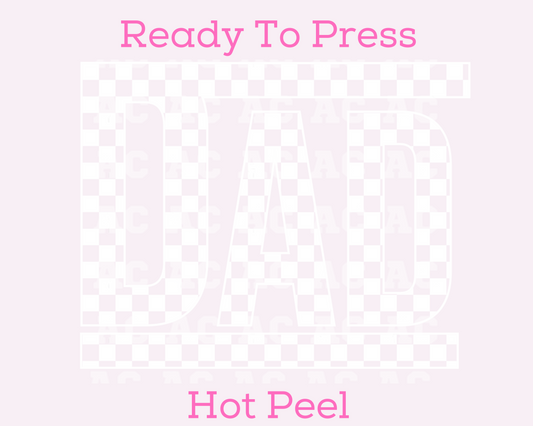 Vans Dad (White) DTF TRANSFER or UV DTF STICKER