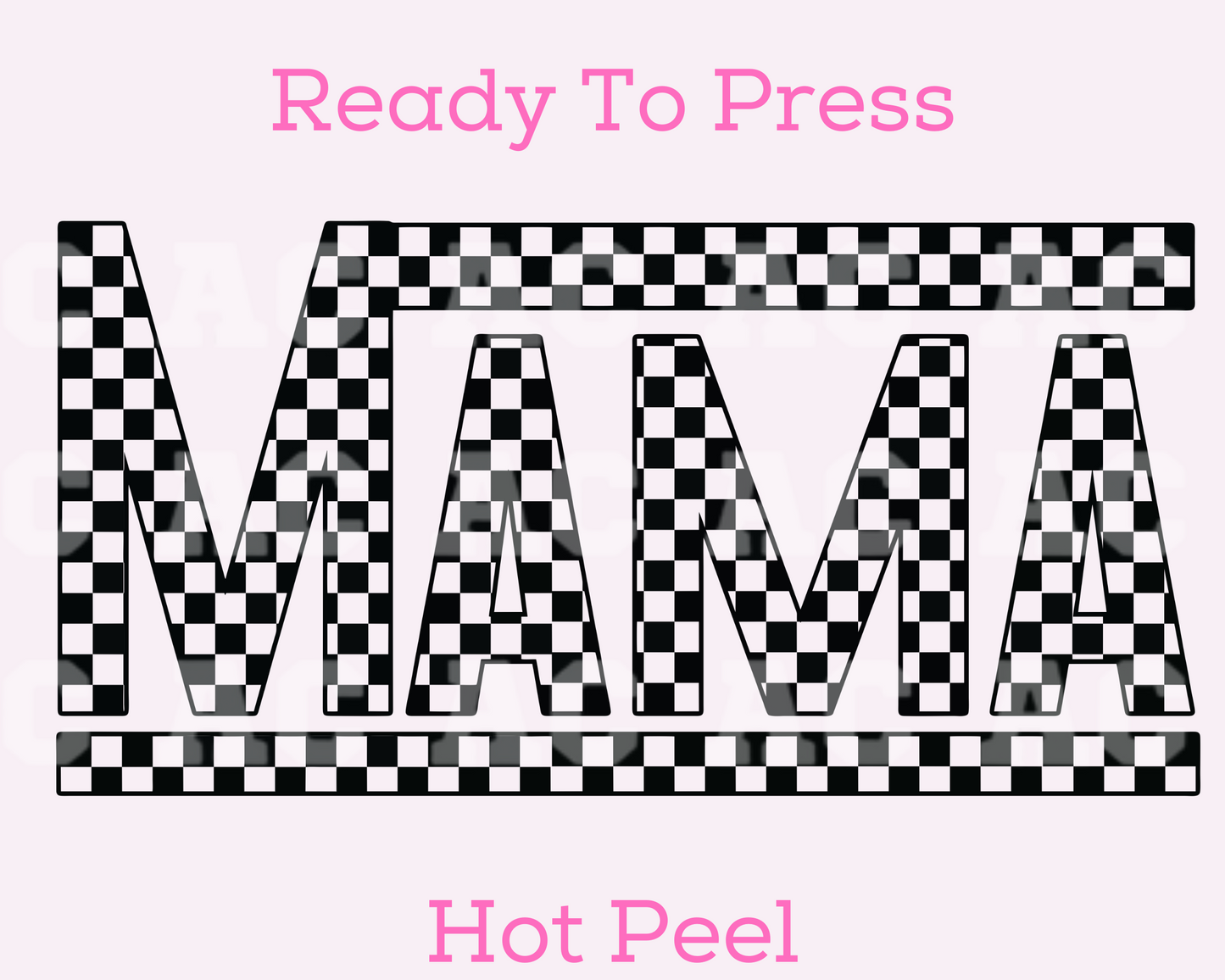 Vans Mama (Black) DTF TRANSFER or UV DTF STICKER DECAL