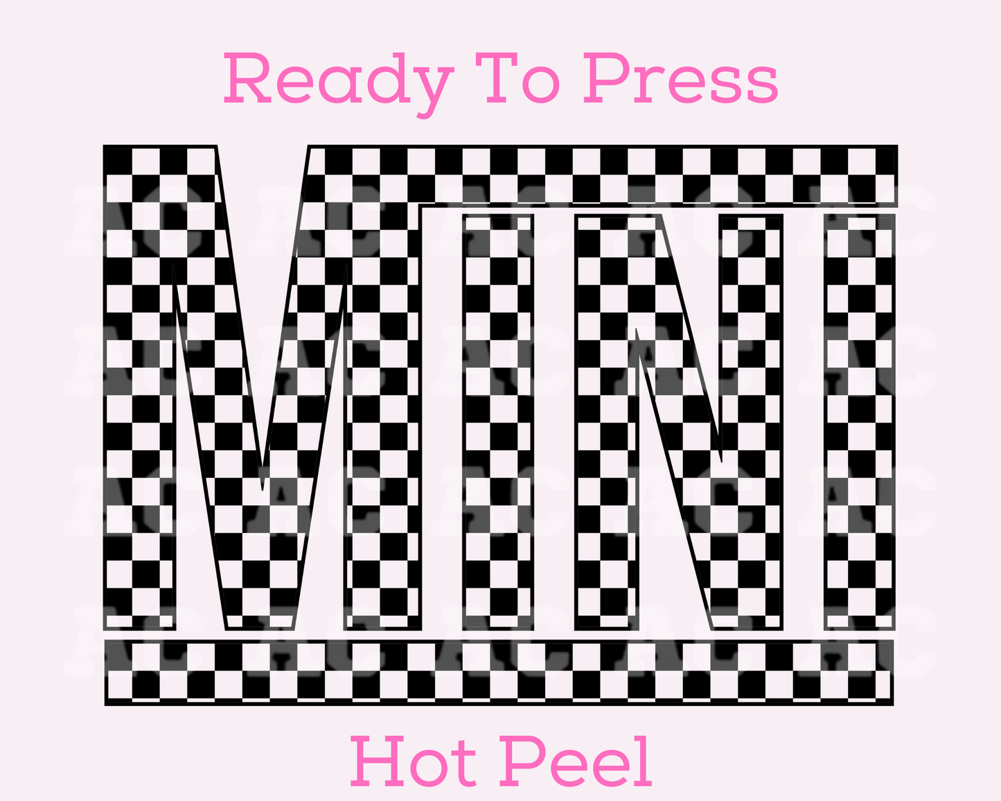 Vans Mini (Black) DTF TRANSFER or UV DTF STICKER DECAL