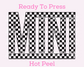 Vans Mini (Black) DTF TRANSFER or UV DTF STICKER DECAL
