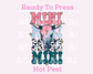 Bull Mini DTF TRANSFER or UV DTF STICKER DECAL