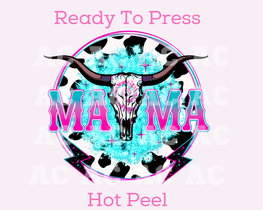 Western Mama DTF TRANSFER or UV DTF STICKER