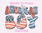 American Boy DTF TRANSFER or UV DTF STICKER
