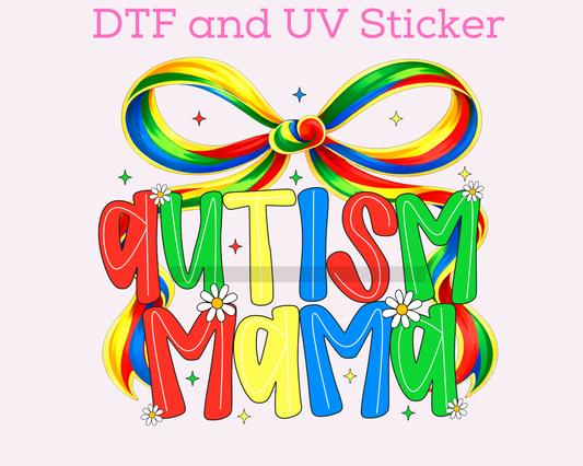 Autism Awareness DTF TRANSFER or UV DTF STICKER DECAL