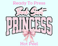 Back Seat Princess Coquette Bow Trendy DTF TRANSFER or UV DTF STICKER DECAL