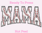 Varsity Letter Baseball Mama DTF TRANSFER or UV DTF STICKER