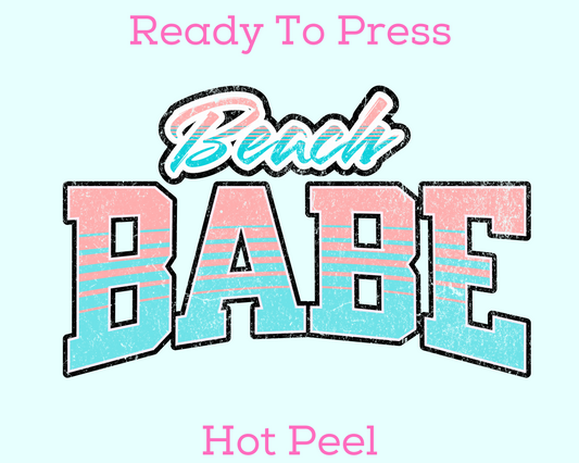 Beach Babe Summer DTF TRANSFER or UV DTF STICKER
