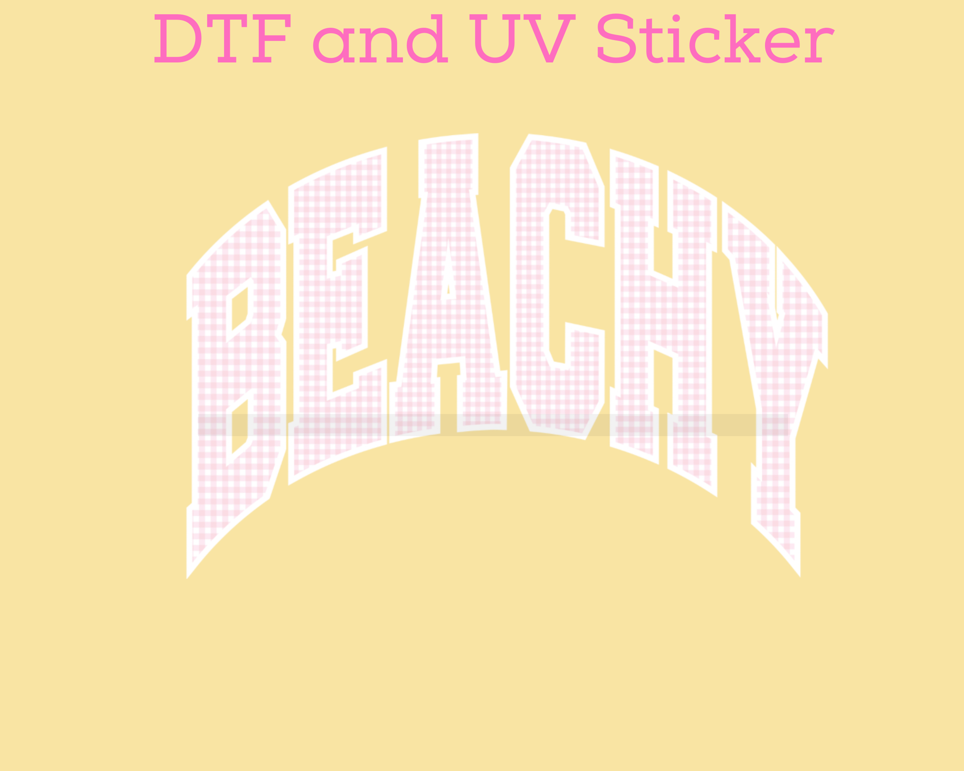 Summer Varsity Letters DTF TRANSFER or UV DTF STICKER