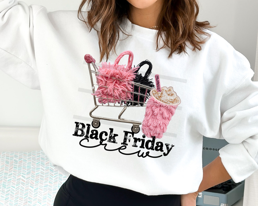 Black Friday Crew Christmas DTF TRANSFER or UV DTF STICKER