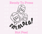 FaLaLaLa Smiling Santa's (Black Outline) Christmas DTF TRANSFER or UV DTF STICKER