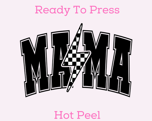 Varsity Mama (Black) Mom DTF TRANSFER or UV DTF STICKER DECAL