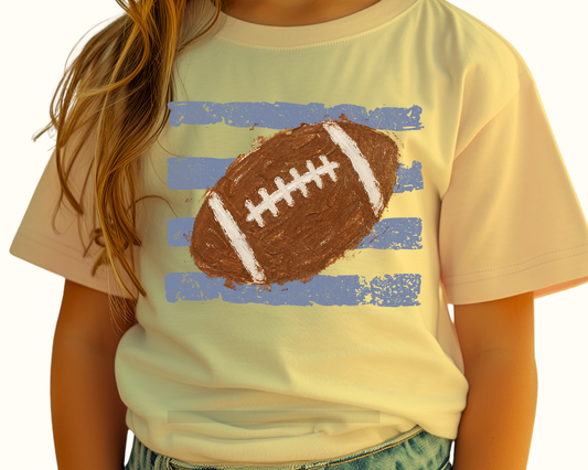 Football Blue Stripes DTF Transfer