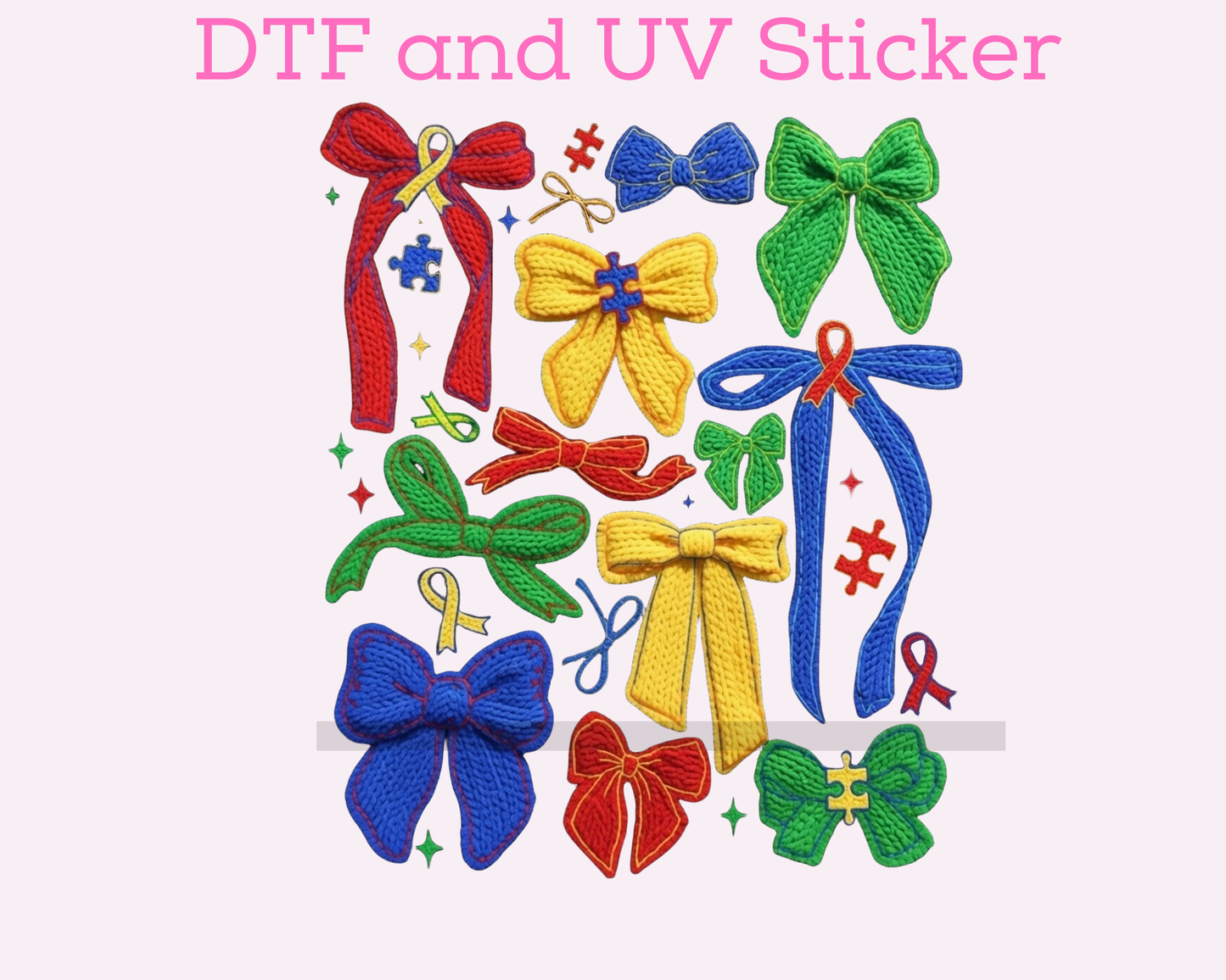 Autism Awareness DTF TRANSFER or UV DTF STICKER DECAL