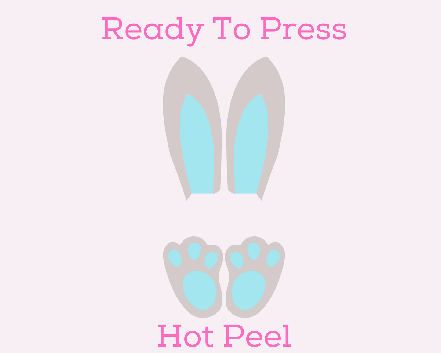 Blue Boy Bunny Easter DTF TRANSFER or UV DTF STICKER