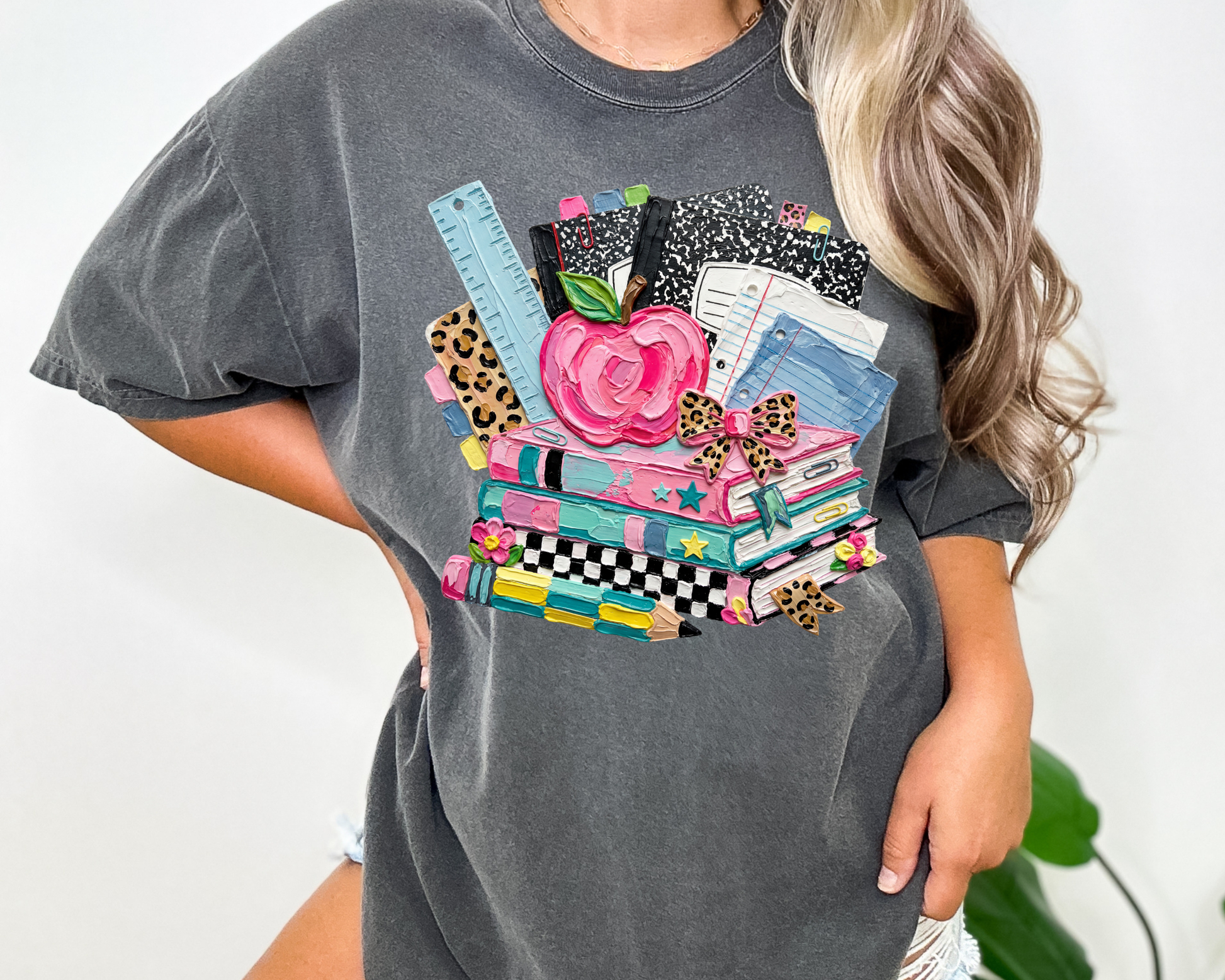 Retro School Supplies First Day of School Teacher DTF TRANSFER