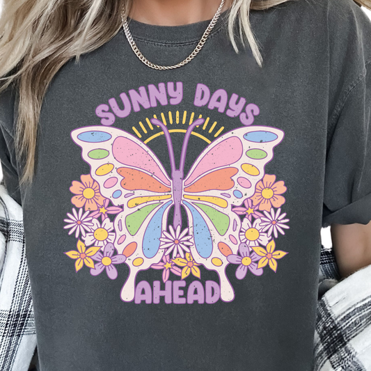 Sunny Days Ahead Spring DTF TRANSFER or UV DTF STICKER