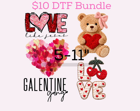 $10 Valentines Bundle #1 DTF Transfer