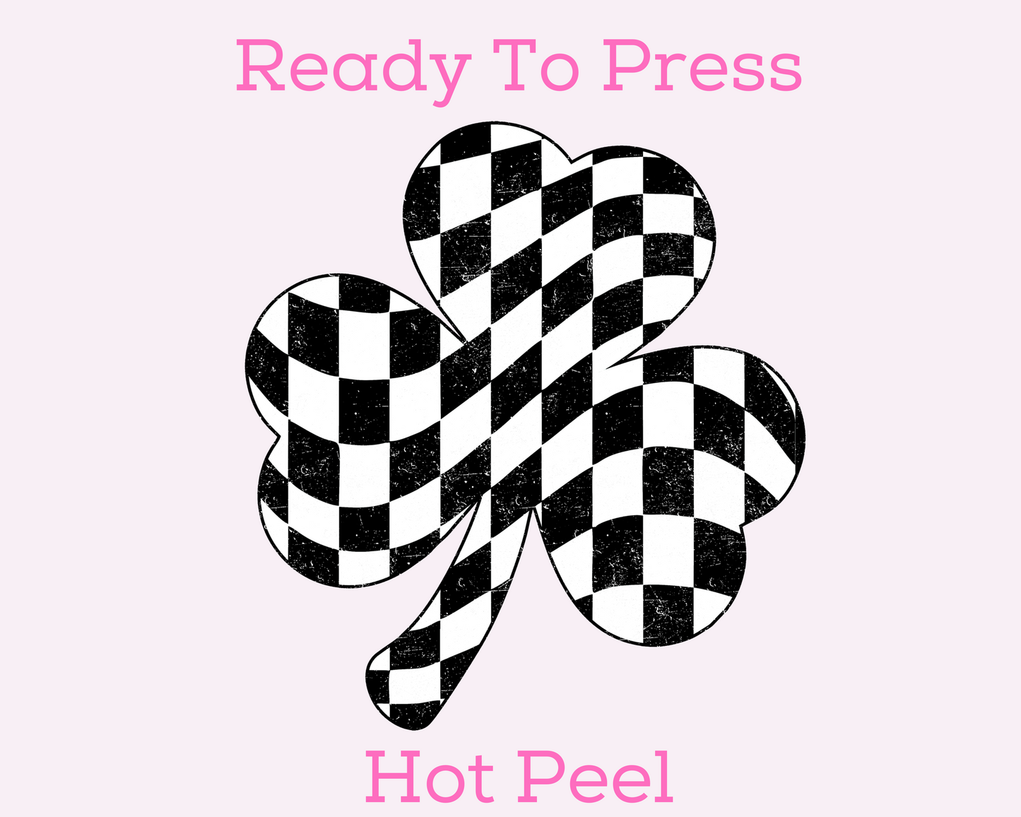 Checkered Clover St. Patrick's Day DTF TRANSFER or UV DTF STICKER
