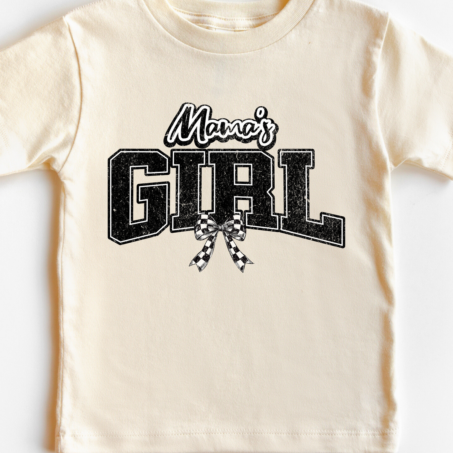Mama's Girl Checkered Coquette DTF TRANSFER or UV DTF STICKER DECAL