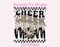 Cheer Mom (Leopard) DTF TRANSFER or UV DTF STICKER