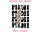 Mini Leopard Lightning DTF TRANSFER or UV DTF STICKER DECAL