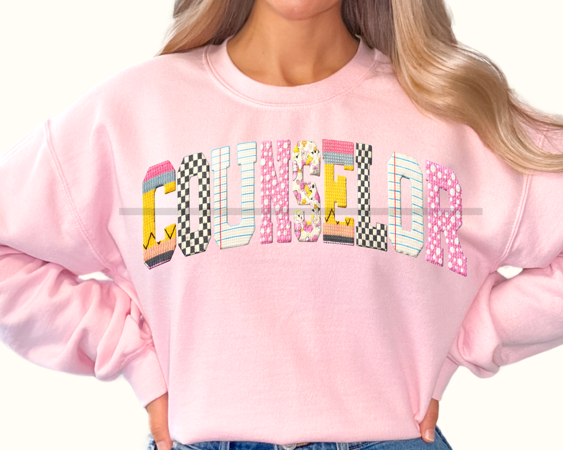 Counselor Faux Yarn DTF TRANSFER or UV DTF STICKER DECAL